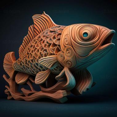 3D model Kallicht fish (STL)